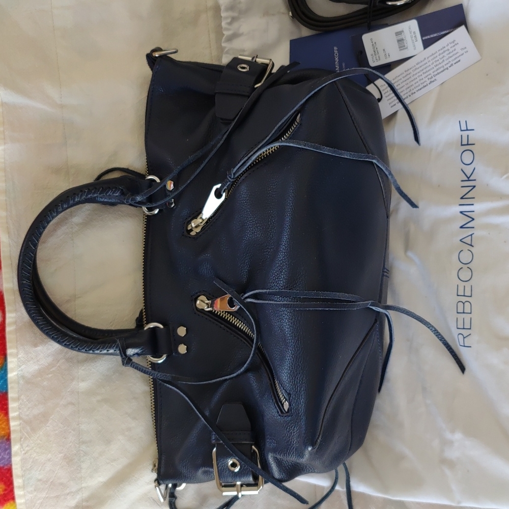 Rebecca Minkoff small blue leather bag